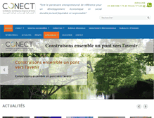 Tablet Screenshot of conect.org.tn